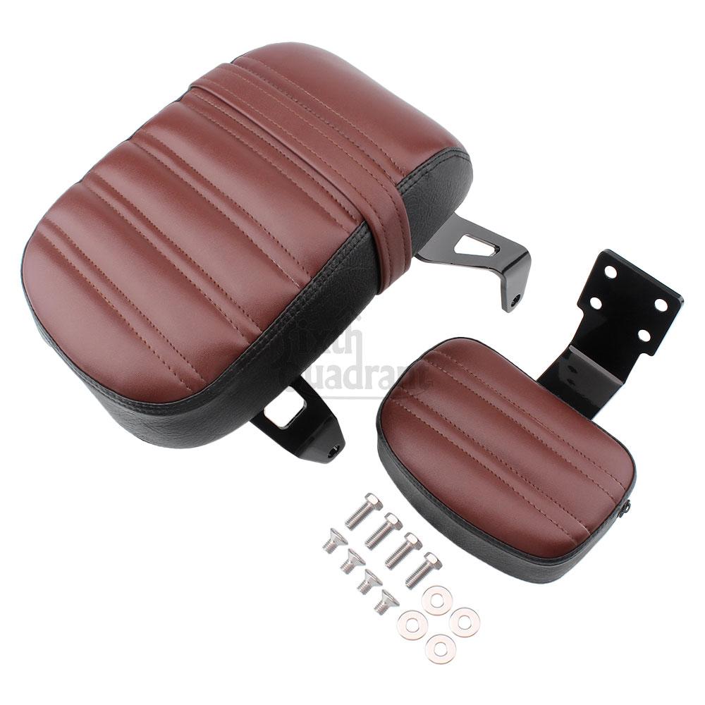 For Scout Bobber Twenty 2020-2024 Motorcycle Part Brown/Black Passenger Seat Backrest Leather Passenger Seat with Backrest Pad