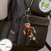 C Ronaldo Soccer Player Pendant Keychain,Football Star 2D Flat Acrylic Ornament Charms,Hanging Decora for Car,Bags,Festive,Gift
