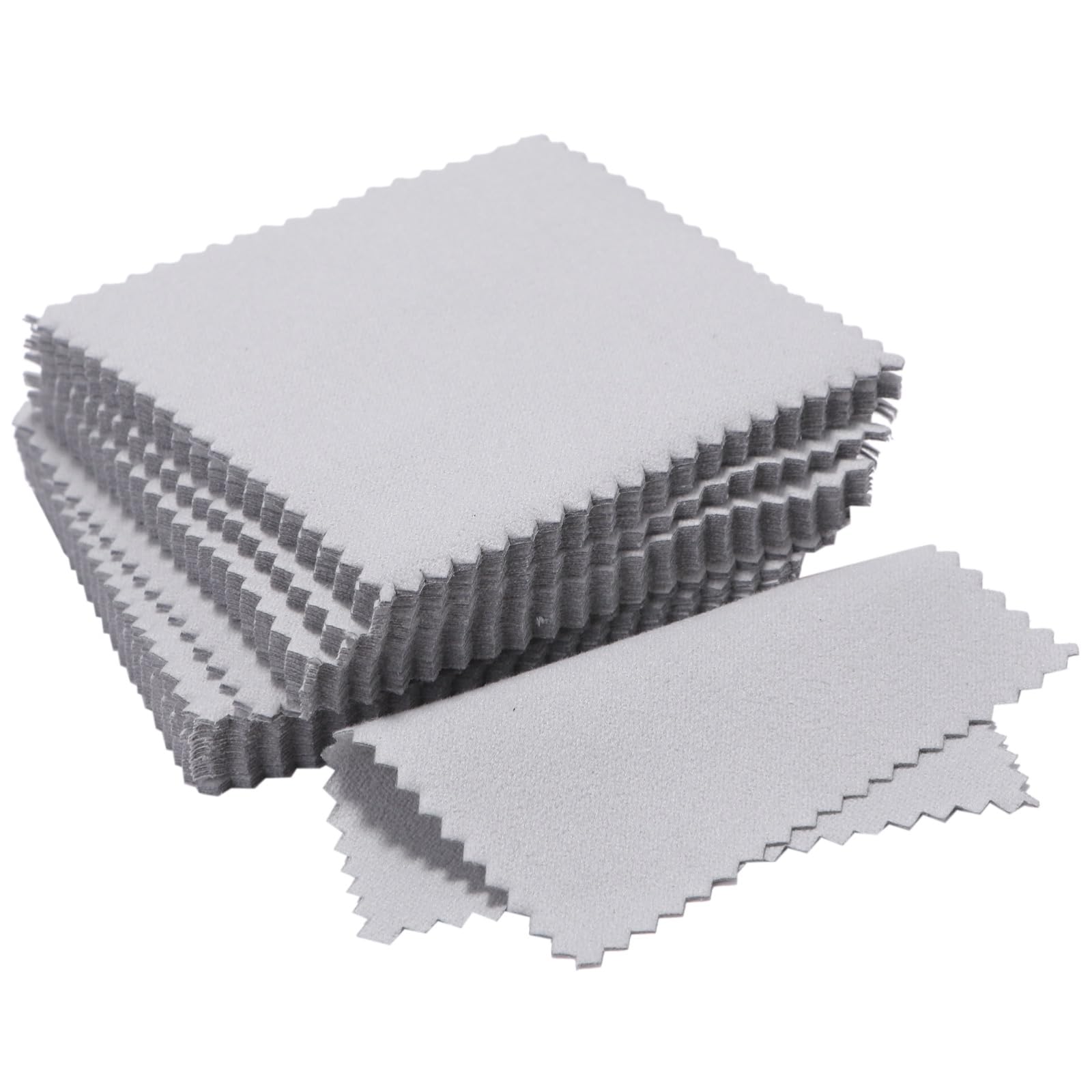 

Rubonarie Silver Polishing Cloths, Disposable, for Silver and Precious Metals, Gray, Jewelry Polishing Cloths, 100 Sheets (Gray)