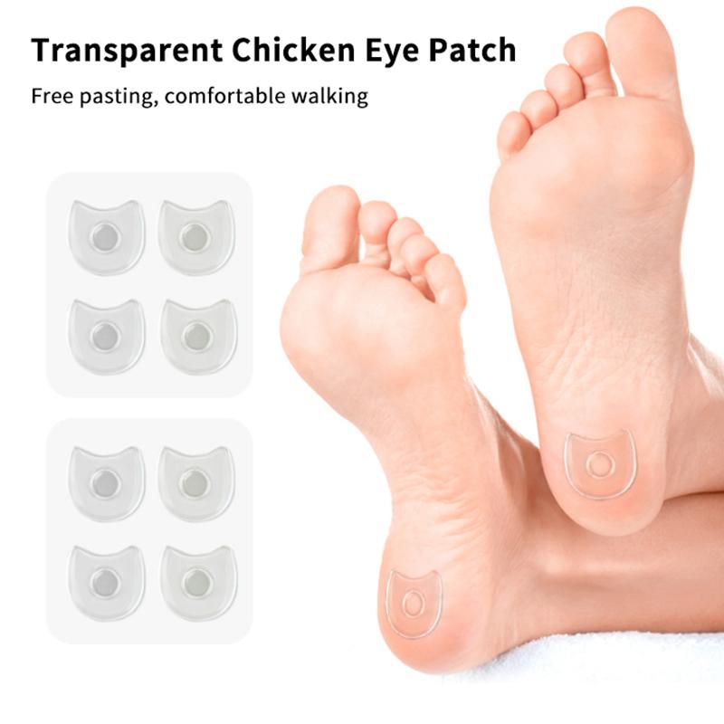 4PCs Soft Silicone Corn and Callus Pads – Medical-Grade Protective Patches for Foot and Toe Pain Relief and Skin Care