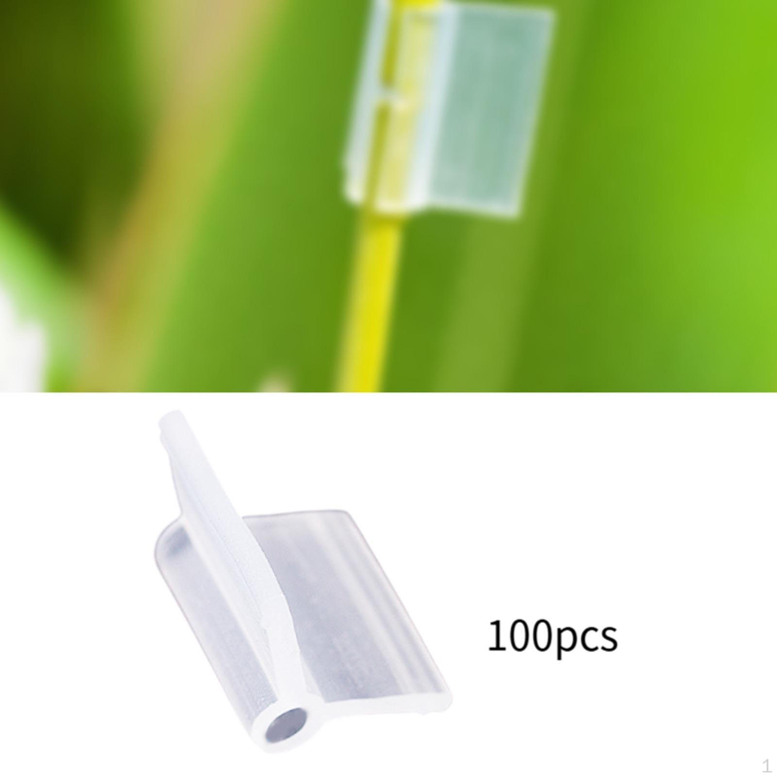 

100 -Fach Garden Transplantation Clips Vegetables Vine Clamping for Vegetable Beans Tomatoes 2mm