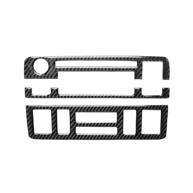 For BMW 3 Series E46 1998 1999 2000 2001 2002 2003 2004 2005 Car Carbon Fiber Center Control Dashboard Panel Air Vent Cover Trim