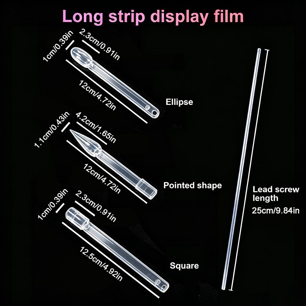 120 Sticks Acrylic Tips Spiral Nail Swatch Display Stand  For Nail Polish Gel Show