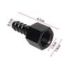 2pcs Fitting Hose End Straight 3/8" Barb to 6 AN Female Swivel Aluminum Anodize