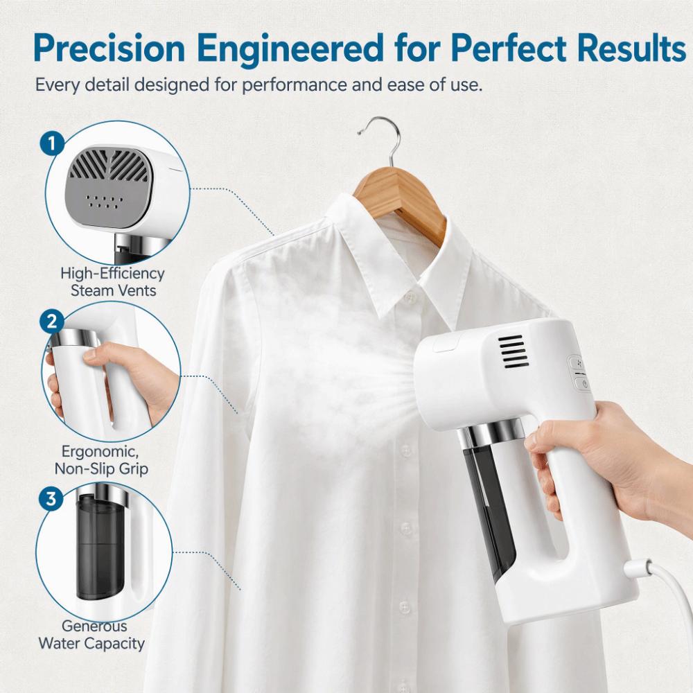 Portable Steam Iron Wrinkle-Free Electric Iron Small Electric Garment Steamer Hanging Ironing