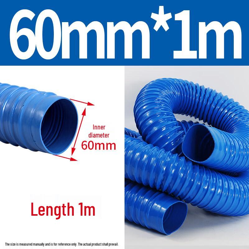

60mm Blue PVC Rubber Telescopic Suction Hose