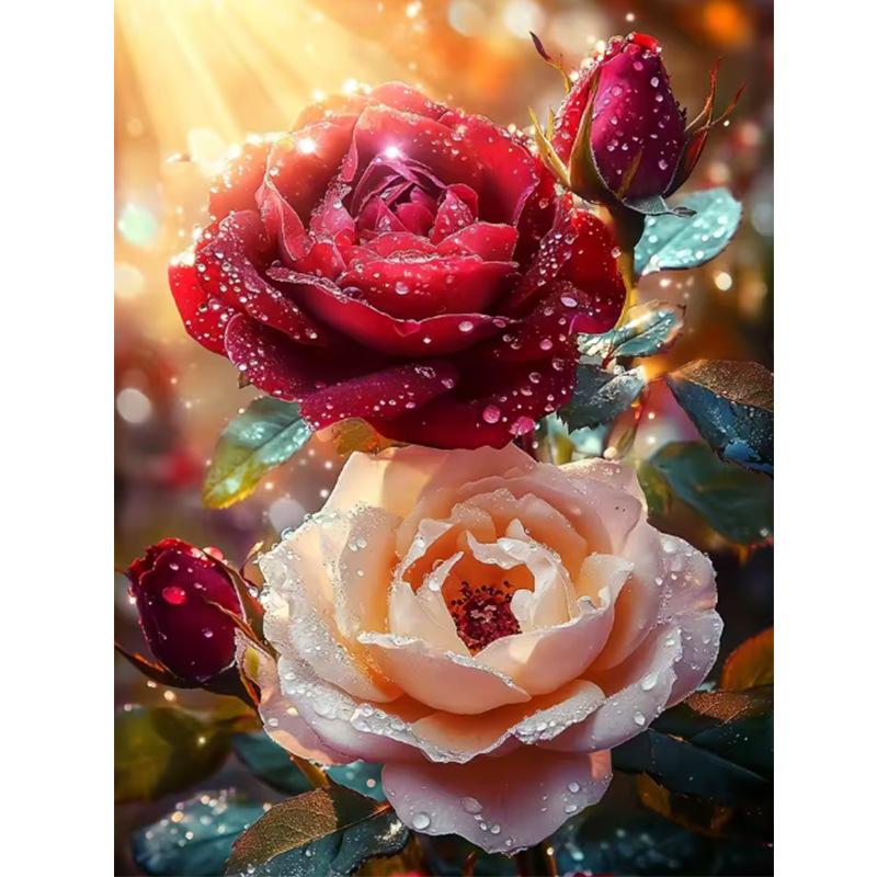 5D Diamond Painting, Flower Animal Sticker Diamond Cross Stitch Decorative Painting