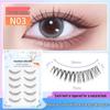 3D Korsstil Lösögonfransar - Naturliga, Lätta & Mjuka med Transparent Band (5 par)