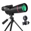 25-75x60 Spotting Scope Hd Zoom Monocular Powerful Telescope Waterproof Long Range With Tripod For Birdwatching Shooting Camping