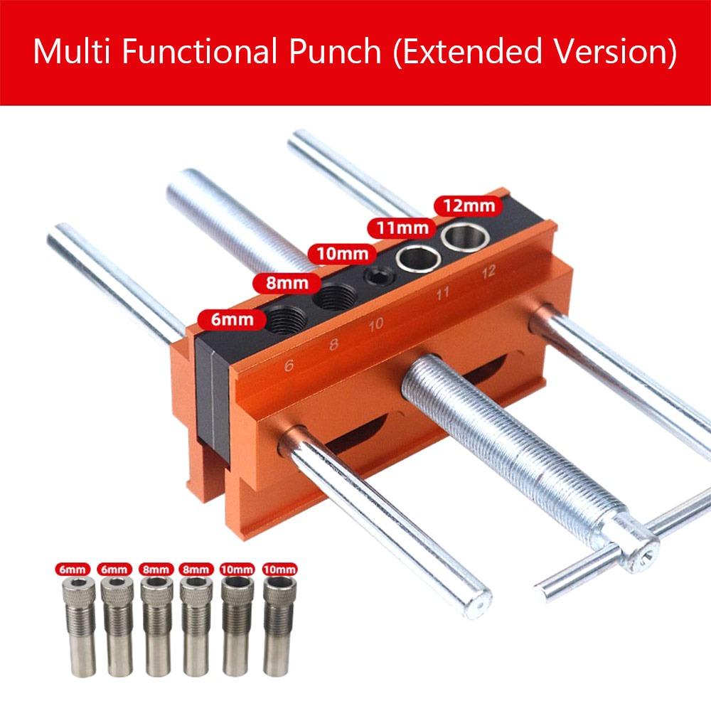 Precision Align Drill Locator Clamp Fixed Woodworking Clamp Wood Punch Tool Mortise Drilling