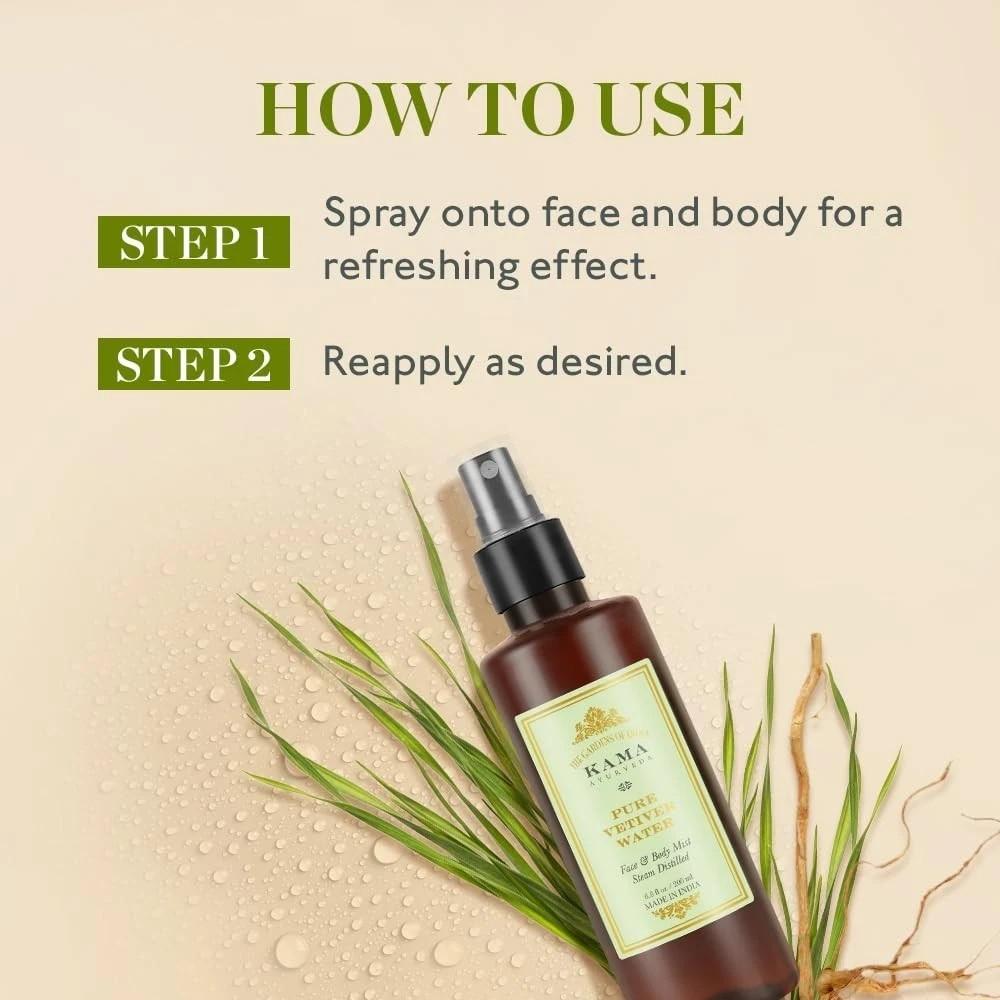 Kama Ayurveda Pure Vetiver Water Face And Body Mist 200ml