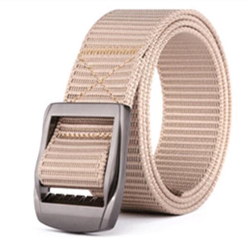 Nylon Tactical Outdoor Belt, Double Stepless Adjustable Canvas Belt, High-Quality Quick-Drying Belt