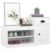 Vidaxl Shoe Cabinet, White, 100X42X60 Cm, Wood-Based Material