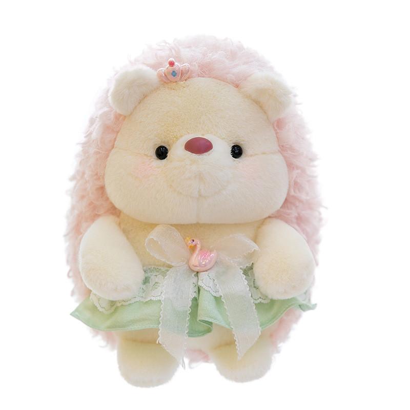 Plush Hedgehog Stuffed Animal Toy With Granulated Filling For Kids And Babies