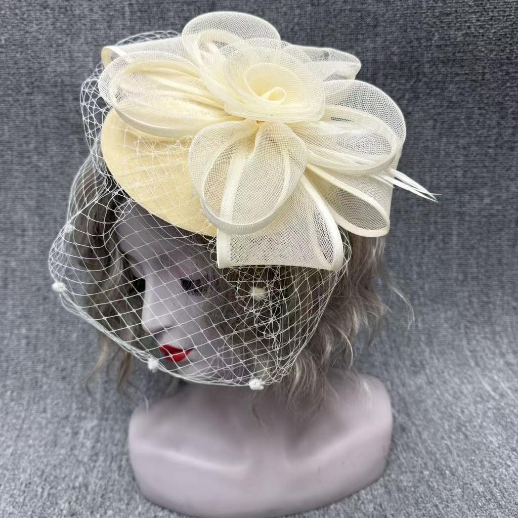 French bridal top hat shooting styling headgear European and American photo hat women's hair accessories top hat