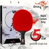 Raquete de tênis de mesa DOUBLE FISH Black Carbon King
