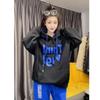 Thin Style Lazy Style Medium Length Loose Jacket Ins Trend Hooded Hoodie for Women in Spring and Autumn