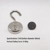 Punch-Free Neodymium Magnetic Hook for Walls & Doors