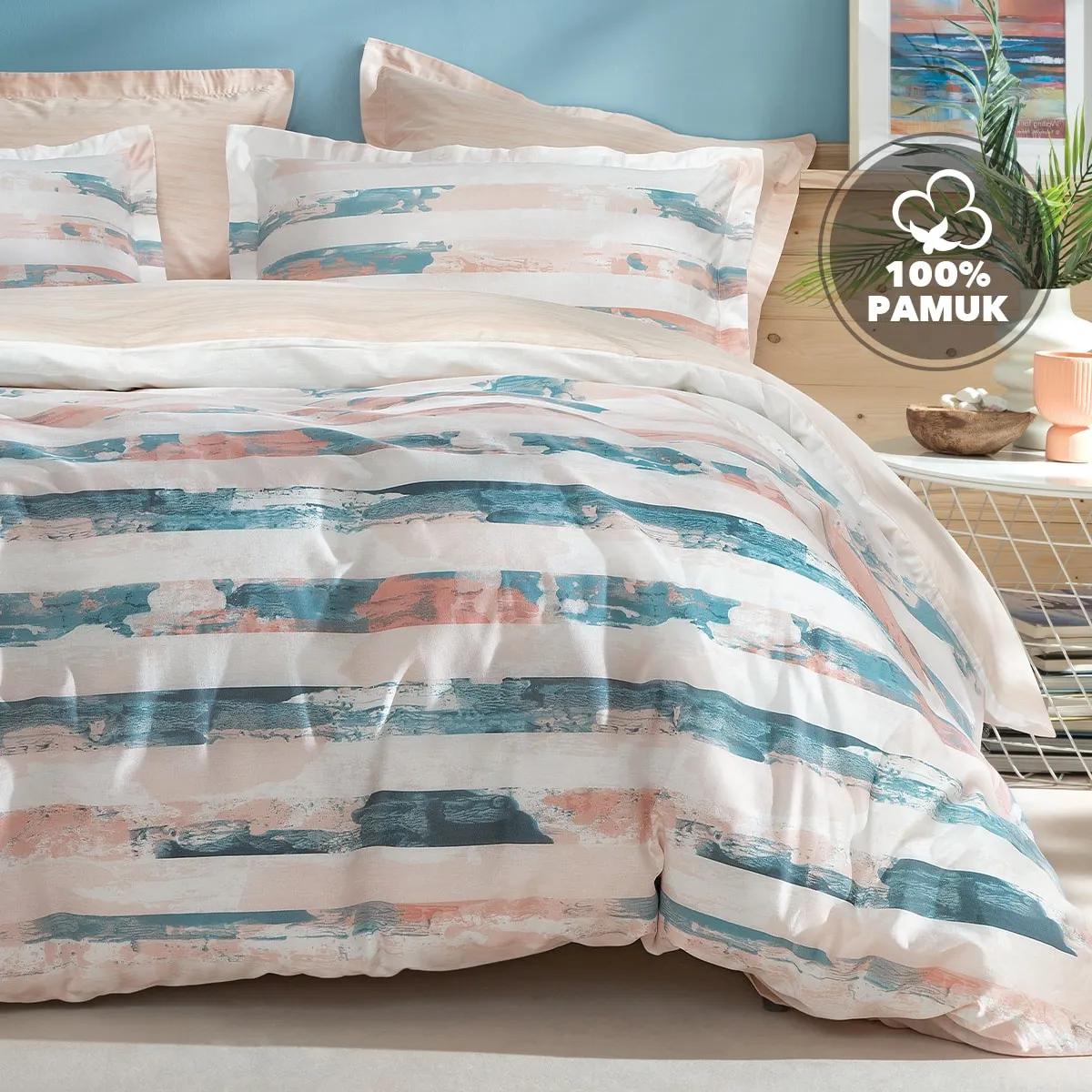 

Двойной комплект пододеяльников Stain Ranforce — пудра