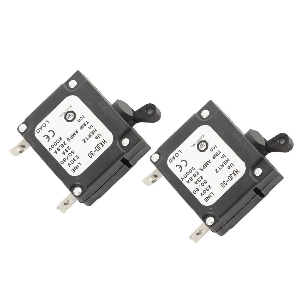 2 Stück 23A Schutzschalter Sicherheit Professionell Benzin Generatoren Schutzschalter mit Schalter für