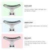 Electric Neck Massager Facial Lift Device with 3 LED Light Modes, Skin Tightening Double Chin Remover Anti Wrinkle Beauty Instrument