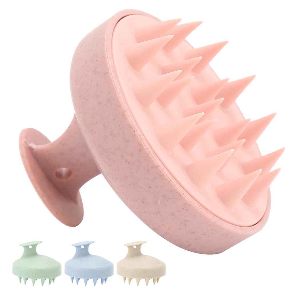 Silicone Scalp Massager Brush Home Portable Hair Washing Shampoo Brush Scalp Exfoliator