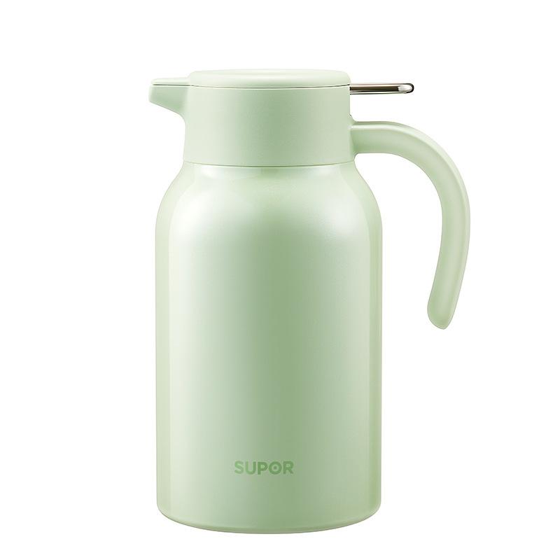 Supor 2025 Large Capacity Stainless Steel Thermos Flask - Insulated Household Hot Water Bottle Kettle 2L