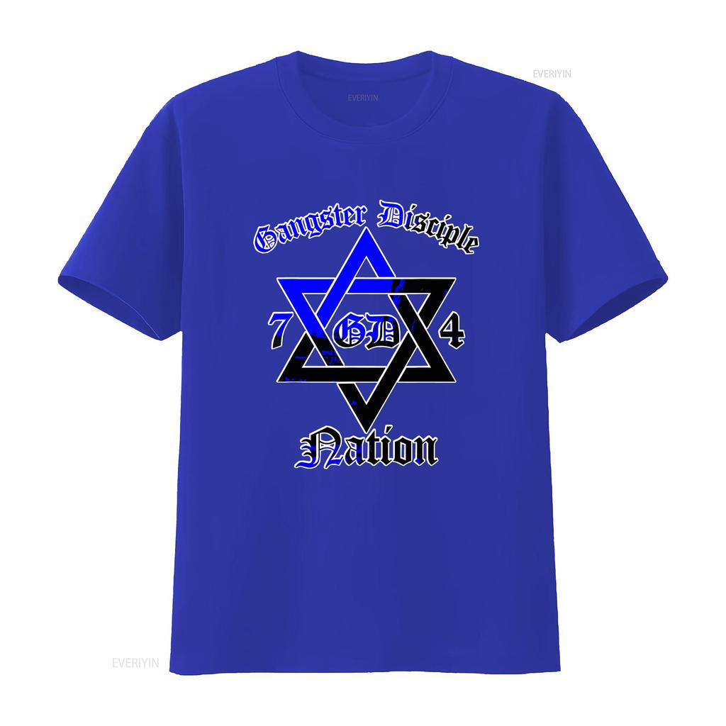 NEW LIMITED Gangster Disciple Nation GD 74 Folks GDN T Shirt Vintage Washed Designer Clothes Fashion Graphic