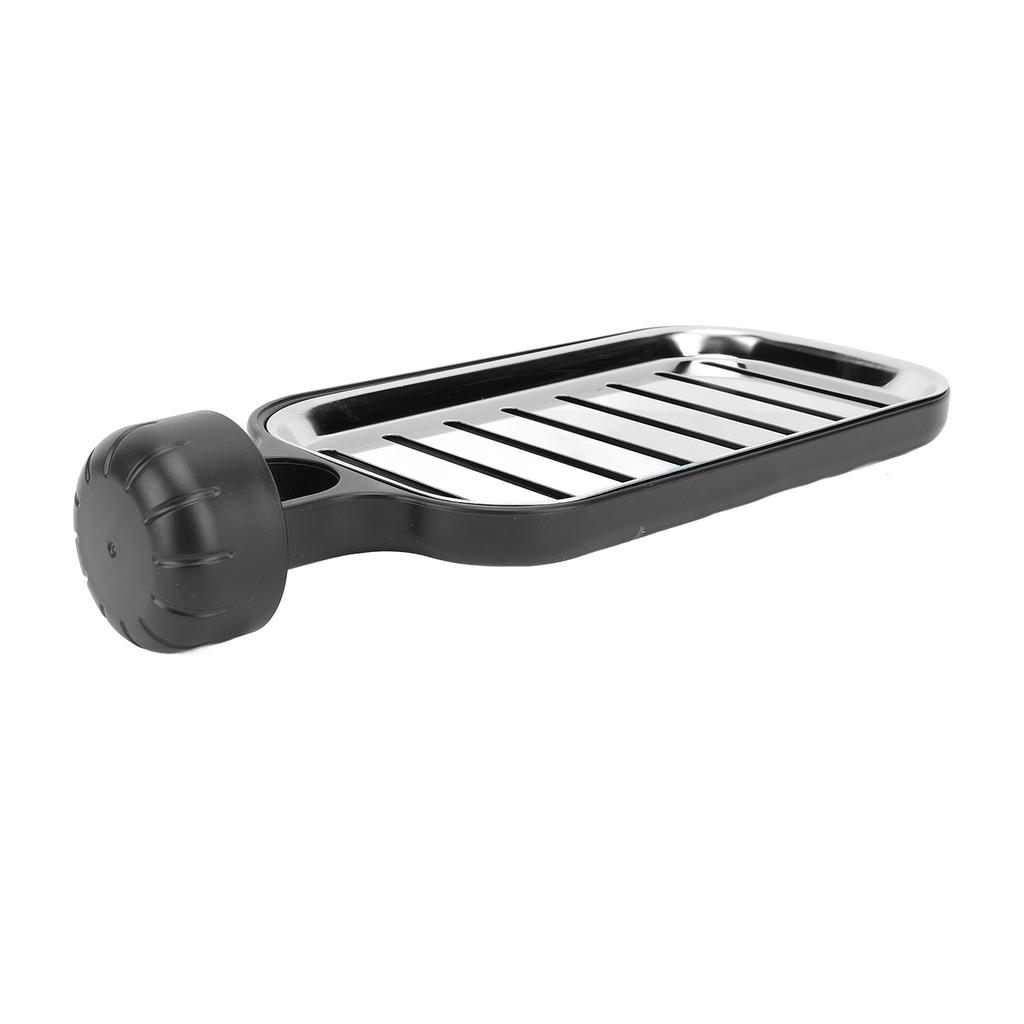 Kitchen Sink Faucet Organizer Sponge Holder Drainage Hole Short Type Stainless Steel Faucet Storage