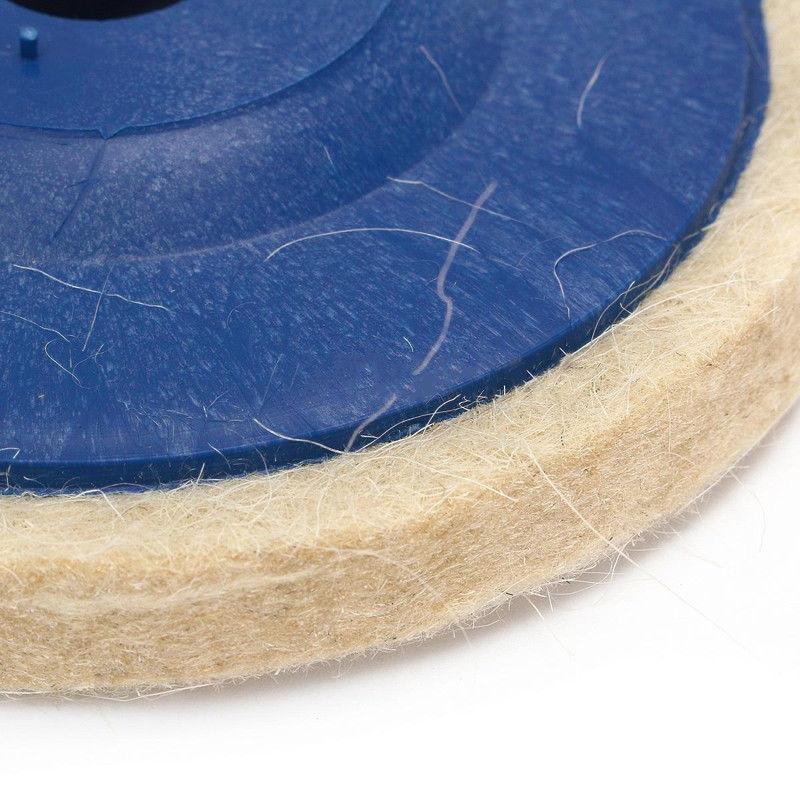 Power Tool-3Pcs 100mm 4 Inch Wool Buffing Angle Grinder Wheel Felt Polishing Disc Pad