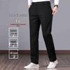 ROMON Men's Autumn/Winter Brushed Business Casual Trousers