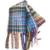 Korean Version of Autumn and Winter Rainbow Plaid Imitation Cashmere Scarf for Female Students Couple Mohair Warm Scarf Long Shawl