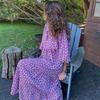 Sommer Puff Sleeve Boho Maxi Kleid Frauen Elegante 2024 Casual Floral Kordelzug V-ausschnitt Lose Urlaub Strand Kleider Party Vestidos