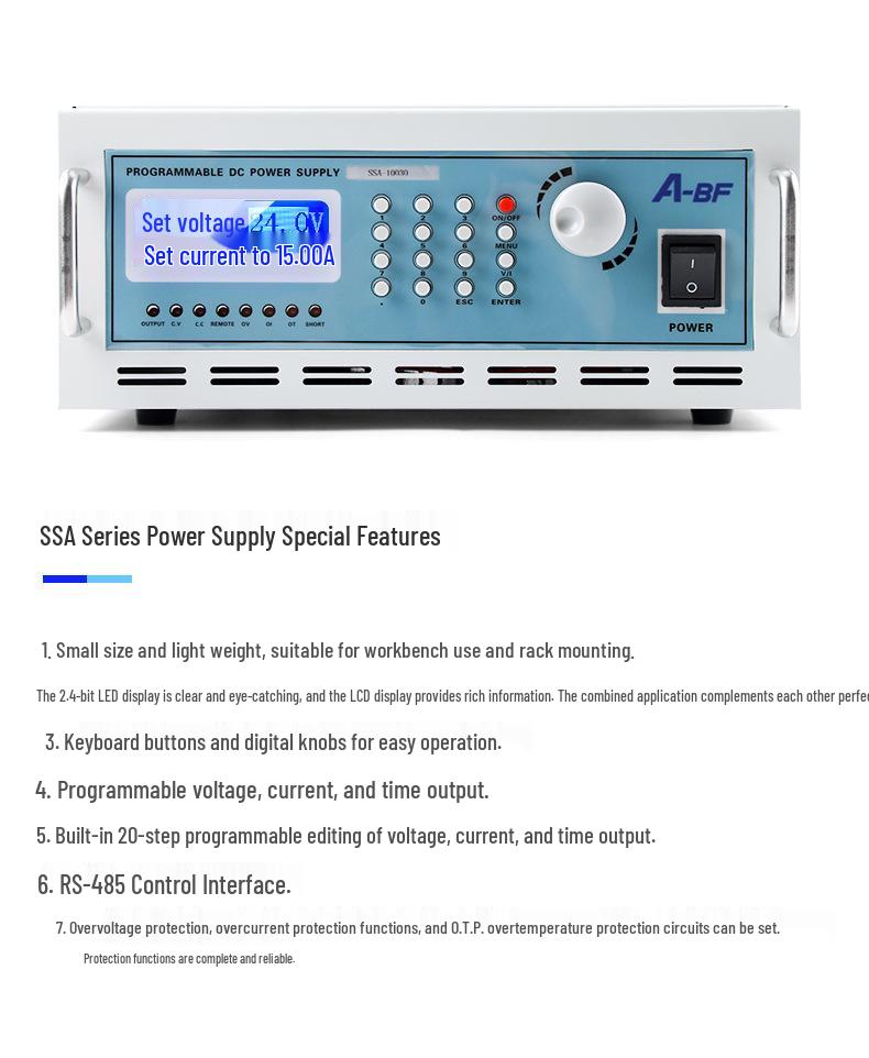 A-BF/Uncommon SSA Programmable DC Power Supply 600W-3000W for Electronics Aging and Maintenance
