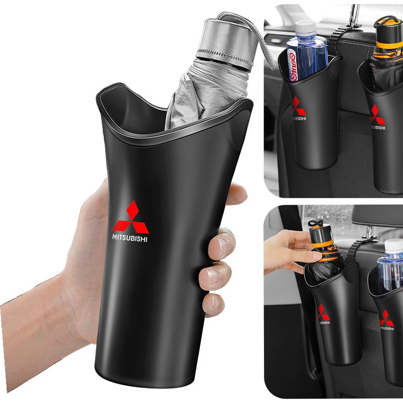 1/2Pcs Car Styling Car Storage Box Umbrella Garbage Organizer Bucket For Mitsubishi Lancer Lancer ASX Outlander 2 3 Pajero Mirage Exzos Pajero 4