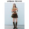 UR Women's 2025 Spring Retro Fair Isle Knit Cardigan
