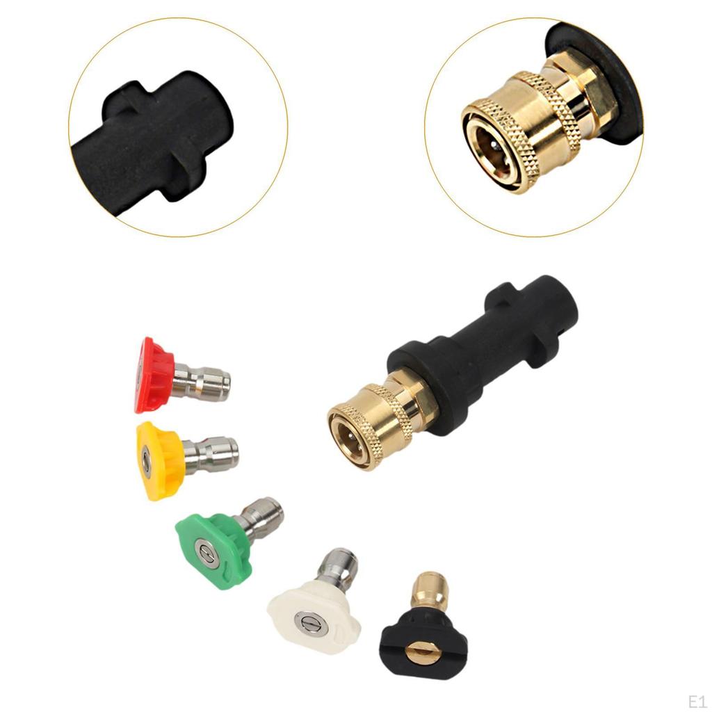 Pressure Washer Adapter Accessories,1/4 inch Resin Car Spray Nozzle Tips,Female Quick