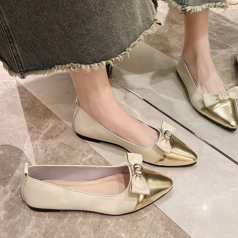Fashion 2025 New Ladies Shoes Shallow Women's Flats Fashion Belt Buckle Hot Sale Daily Plus Size Best Seller Comfortable Flat Low Heels