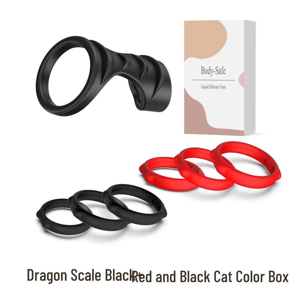 Men's Silicone Chastity Ring: Anti-Ejaculation Delay, Adult Sex Toy, Foreskin Penis Cock Ring