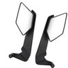 Motorcycle Wind Wing Side Rearview Mirrors Aluminium Alloy Adjustable 360 Degrees  Rotating Rear View Mirrors