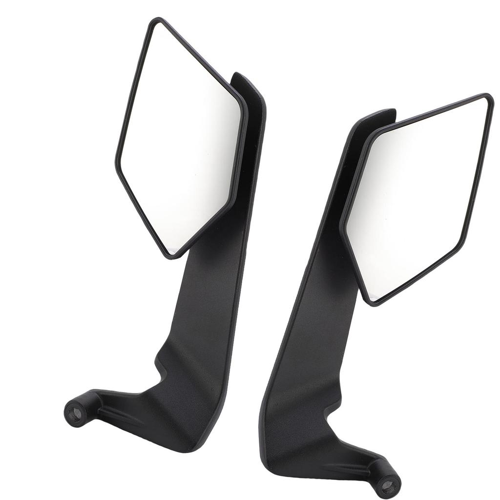 Motorcycle Wind Wing Side Rearview Mirrors Aluminium Alloy Adjustable 360 Degrees  Rotating Rear View Mirrors