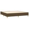 Vidaxl Continental Bed With Mattress, Brown, Fabric, 200X200 Cm