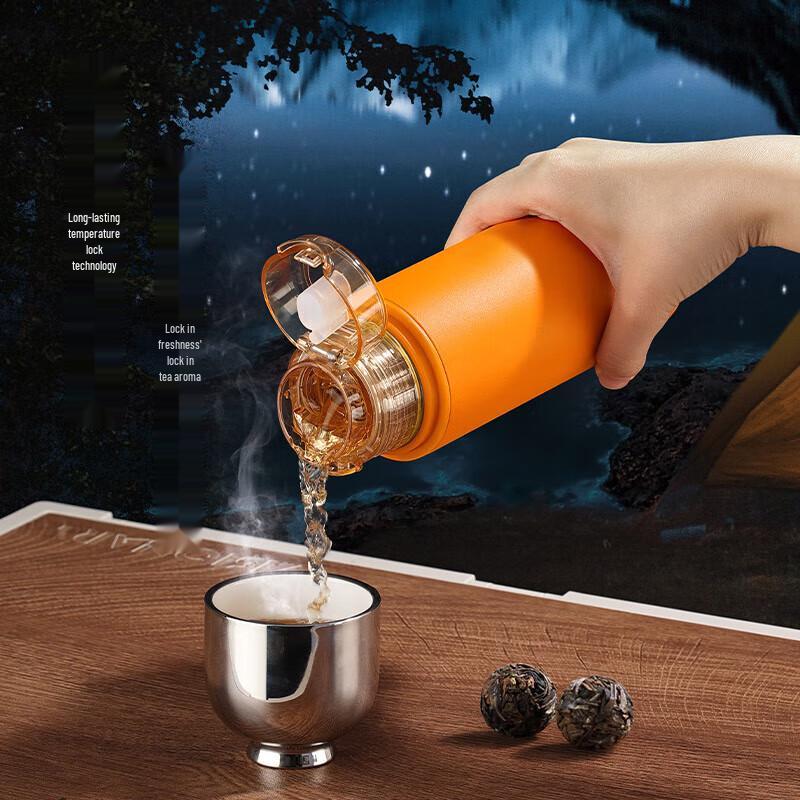 Shangming Ceramic-Lined Insulated Stewing Teapot with Temperature Display