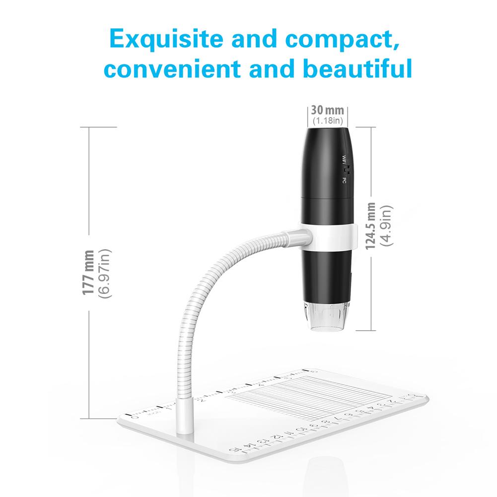 1000X WiFi USB Digital Microscope Electronic Microscope 2MP 1080P 4.3inch Screen Biological Microscope Soldering Coin Microscope
