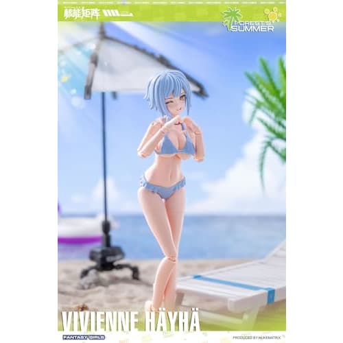 Doyusha NUKE MATRIX FOREST SUMMER FANTASY GIRLS VIVIENNE HAYHA First Limited Edition 1/12 Scale Pre-Colored Plastic Model Kit, Approximately 150mm Tal