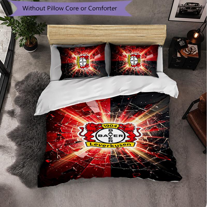 Set Biancheria da Letto Calcio Blackburn Rovers 3 Pezzi Morbido Copripiumino con Federe Set Decorazione Camera da Letto per la Casa