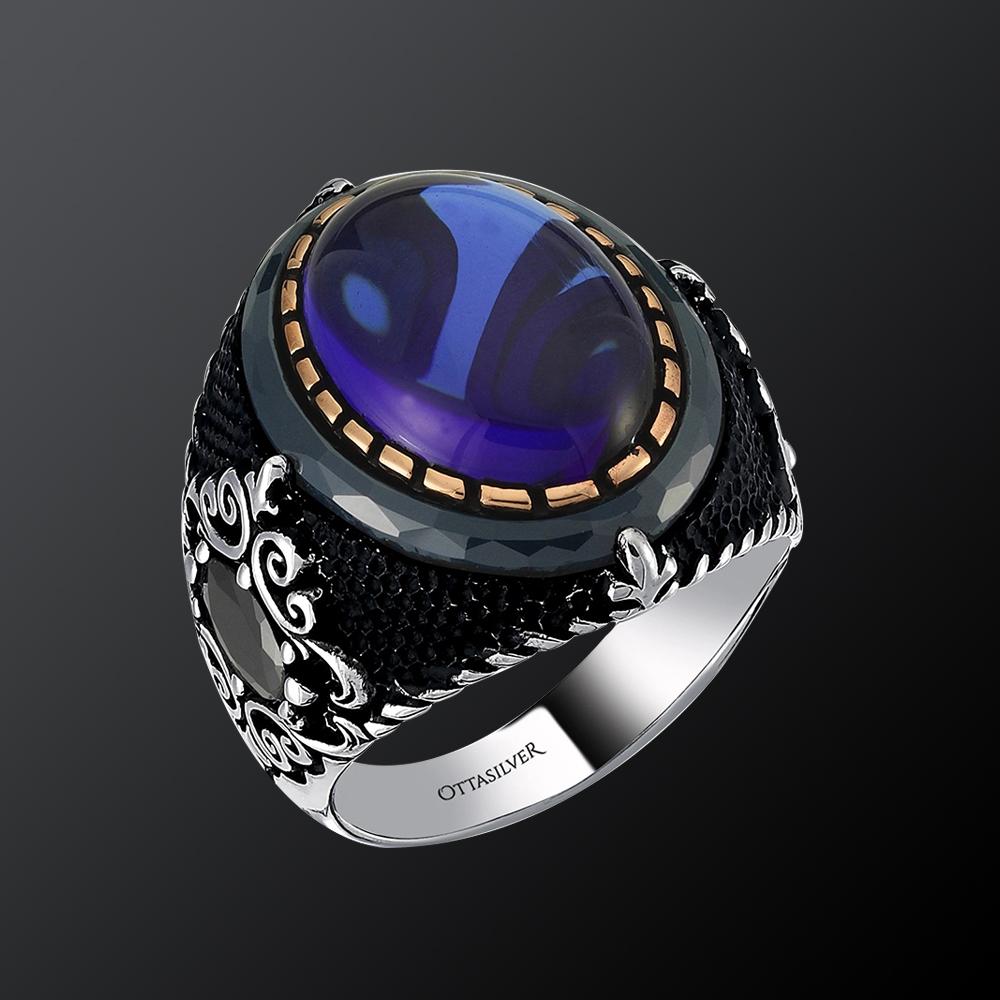 Hot Selling European And American Retro Palace Ring Men's Finger Stainless Steel Ring Accessories