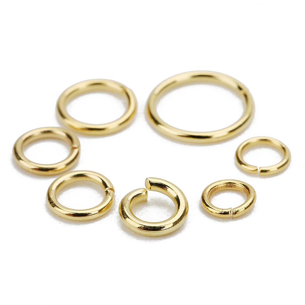 100pcs 3 4 5 6 7 8 10mm Stainless Steel Open Jump Rings Split Rings Connectors For DIY Jewelry Finding Making Accessories