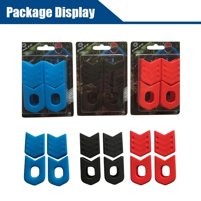 Bike Crank Protector Silicone Crankset Sleeve Protector Non-slip MTB Road Bike Crank Arm Protective Cover Bicycle Accessories