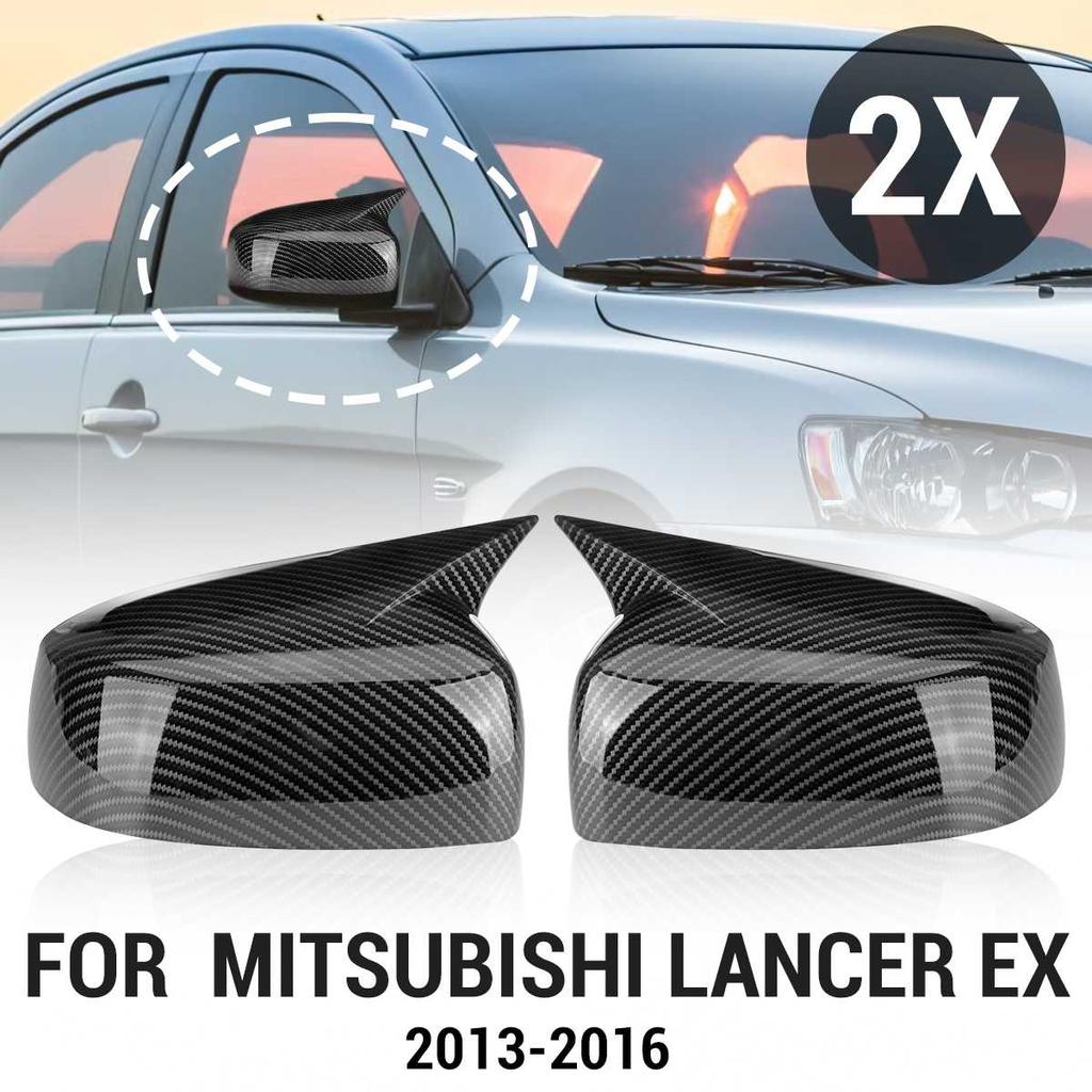 Coppia Copri Specchietto Retrovisore Laterale Calotta Guscio Adesivo Per Mitsubishi Lancer EX 2013-2016 Modelli Senza Indicatore di Direzione Specchietto Retrovisore M